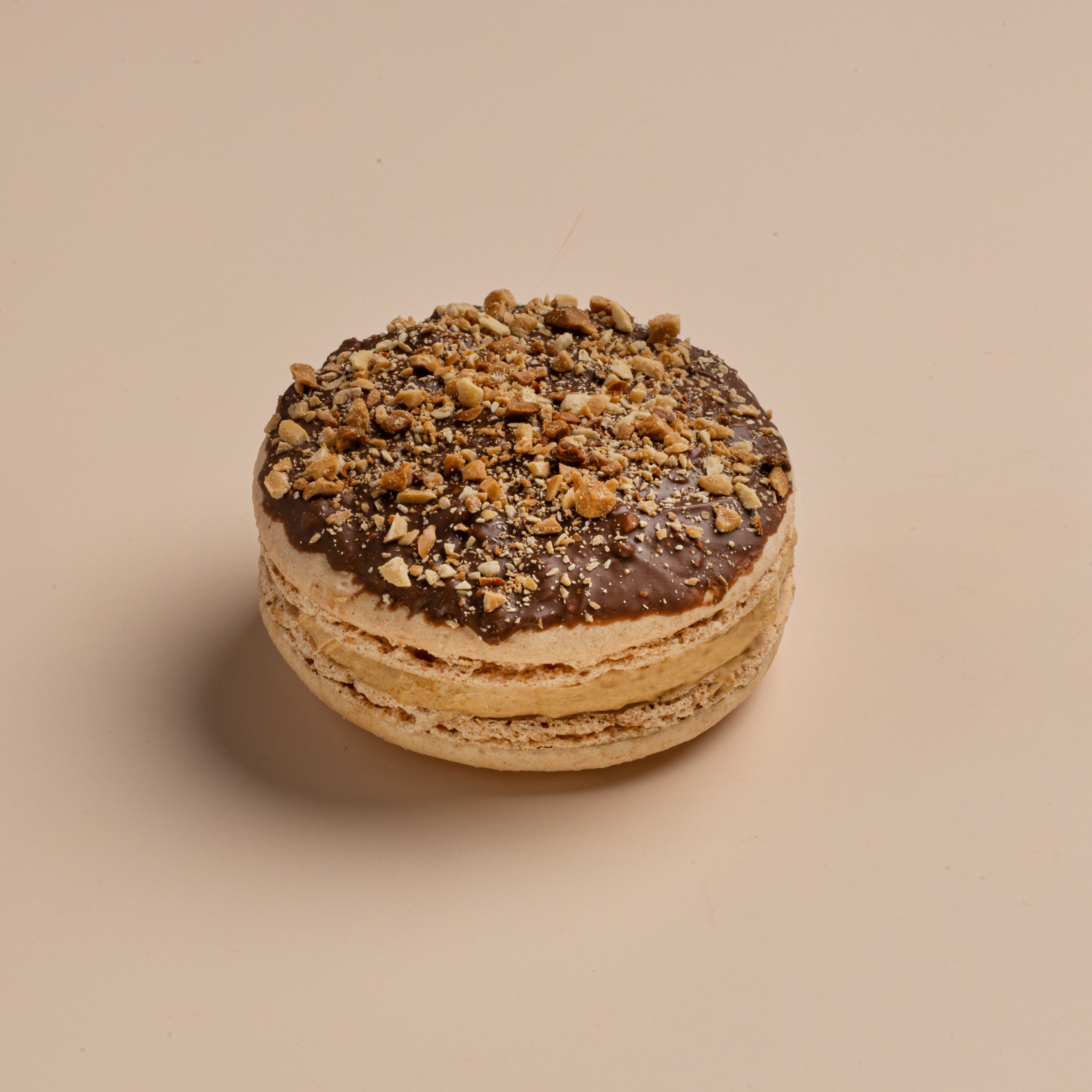 Peanut Chocolate Grande Macaron