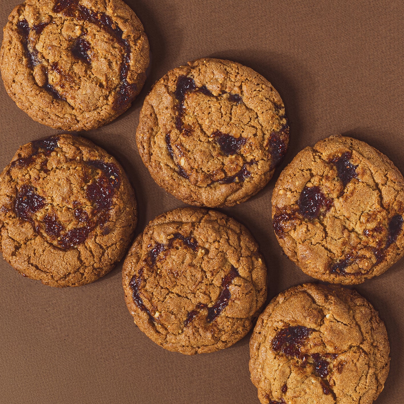 Peanut Butter & Raspberry Jam Cookie